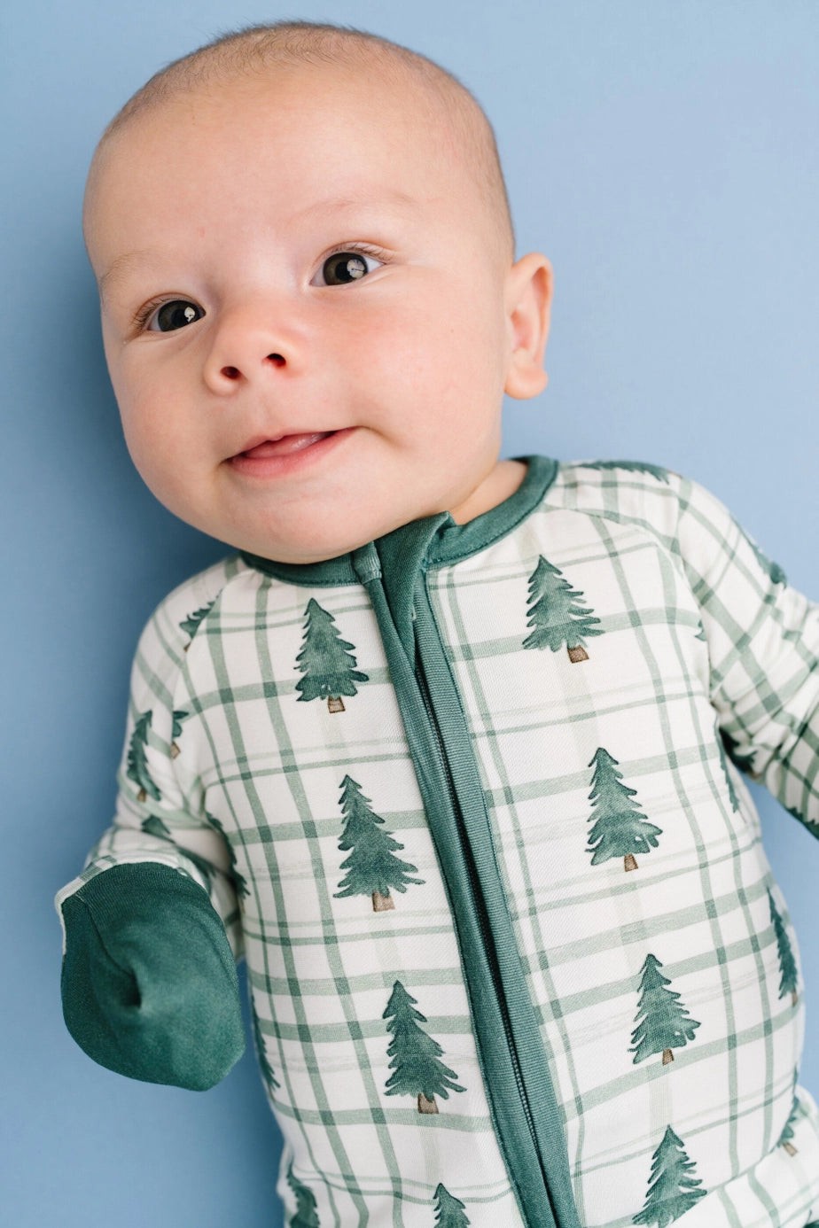 Plaid Tree Farm Bamboo Zipper PJ’s