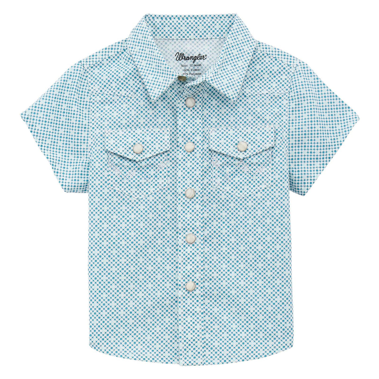 Infant Classic Short Sleeve: Teal/White