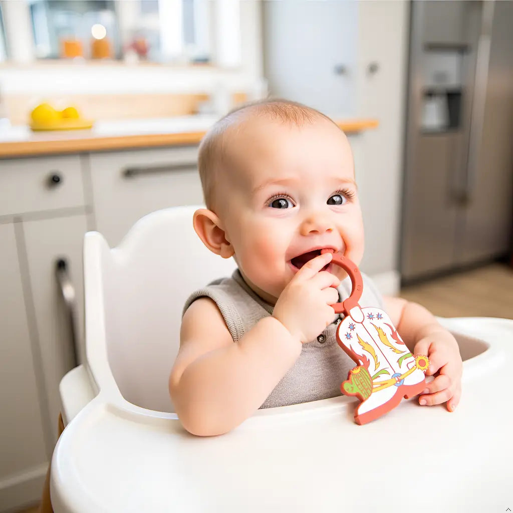 Western Cowboy Boot Baby Teether