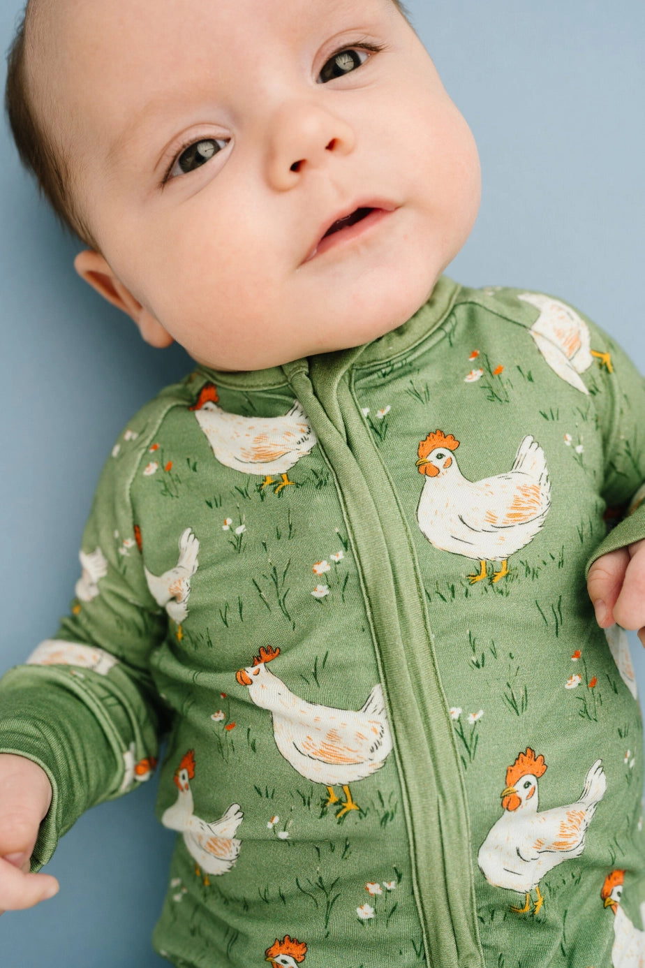 Spring Chicken Bamboo Zipper PJ’s