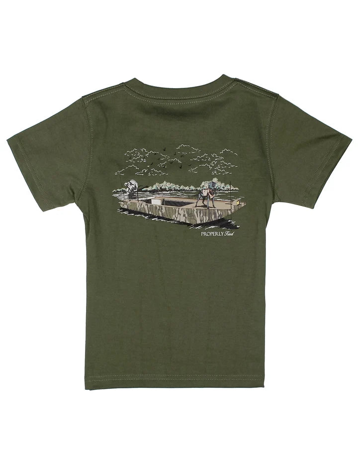 Mossy Oak Boat Ride SS Tee - Olive