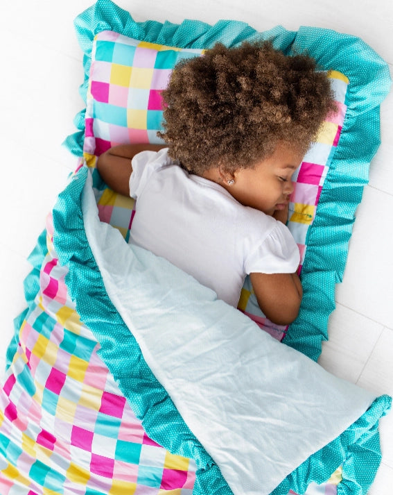Girl Check Nap Mat - PREORDER