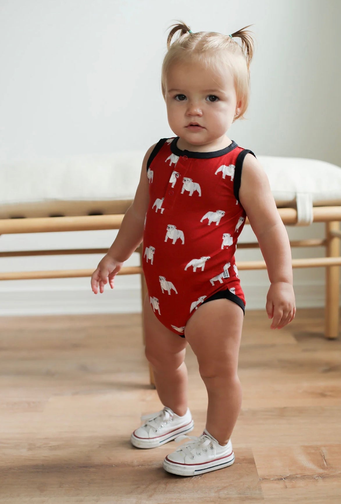 Georgia Bulldogs Henley Onesie