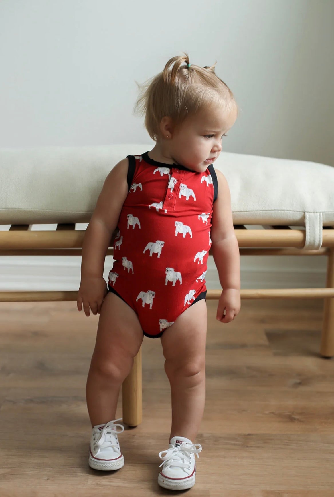 Georgia Bulldogs Henley Onesie