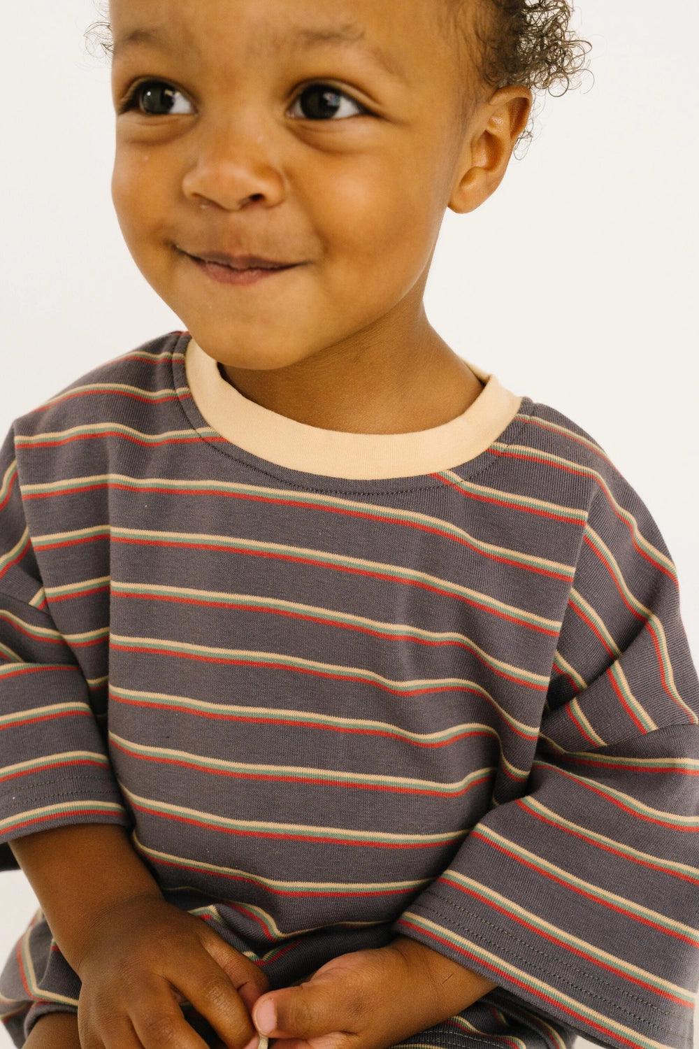 Graphite Stripe Slouchy Set
