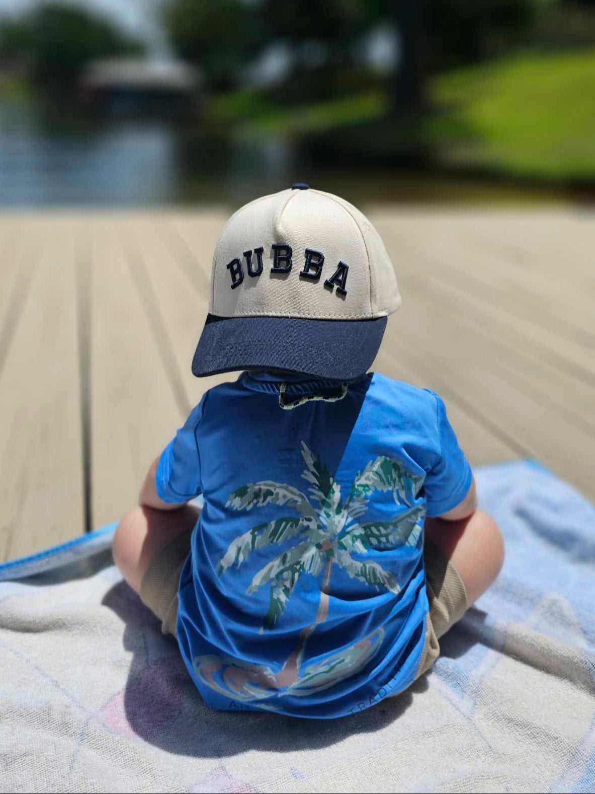 Navy Blue 3D Bubba Hat
