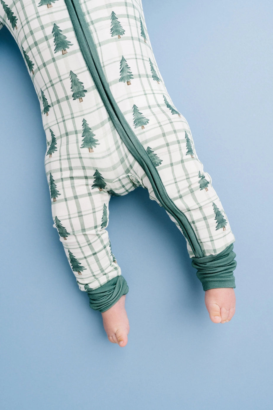 Plaid Tree Farm Bamboo Zipper PJ’s