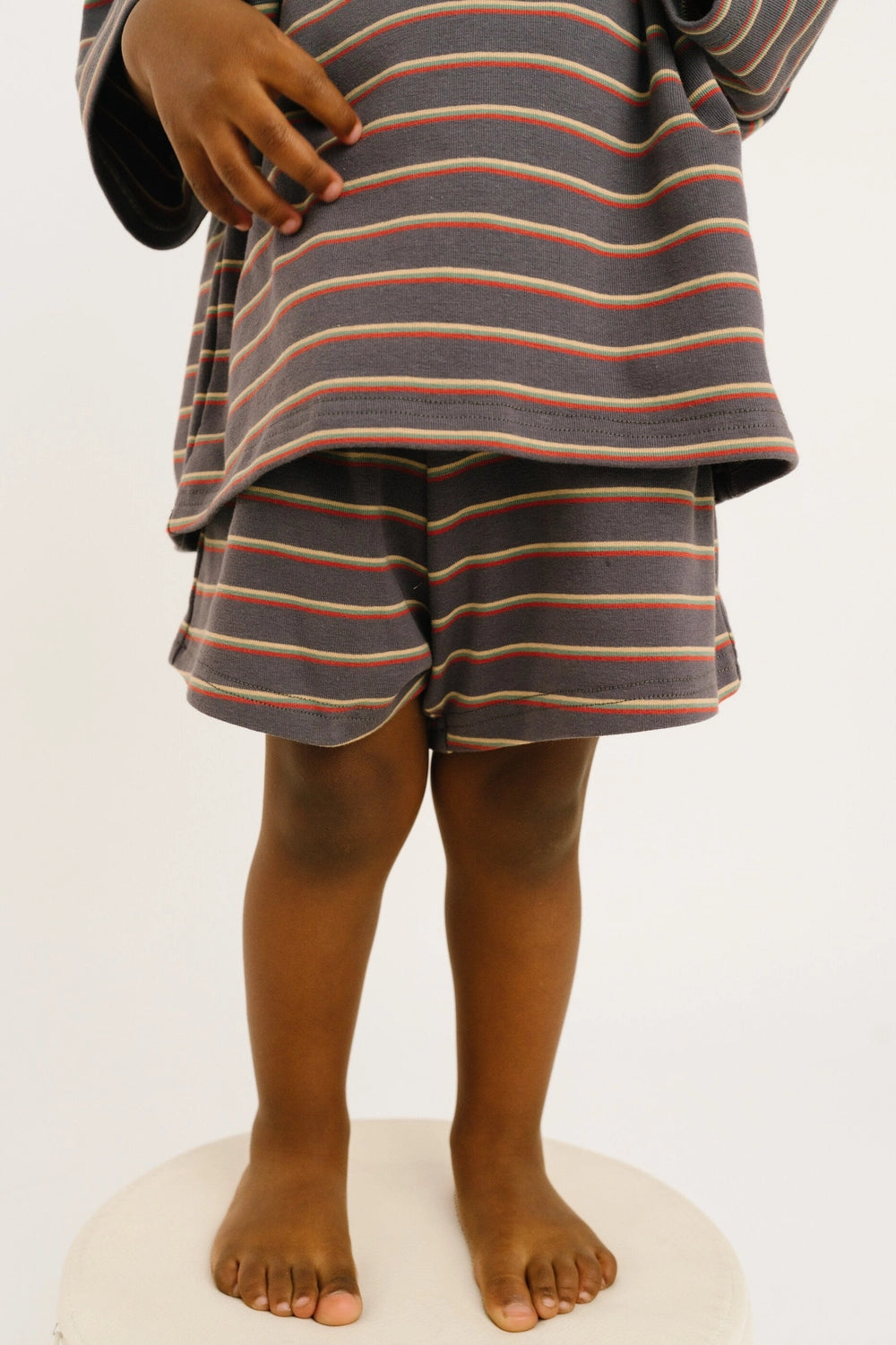 Graphite Stripe Slouchy Set