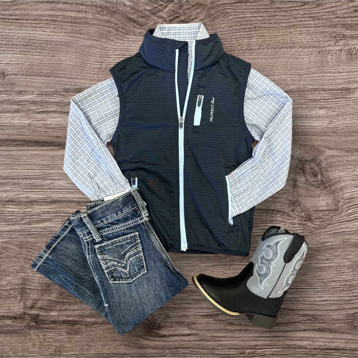 Boys Fairhope Navy Vest