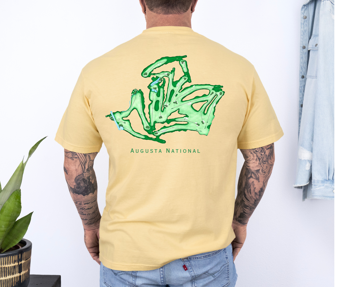 Augusta Golf Map Graphic Tee