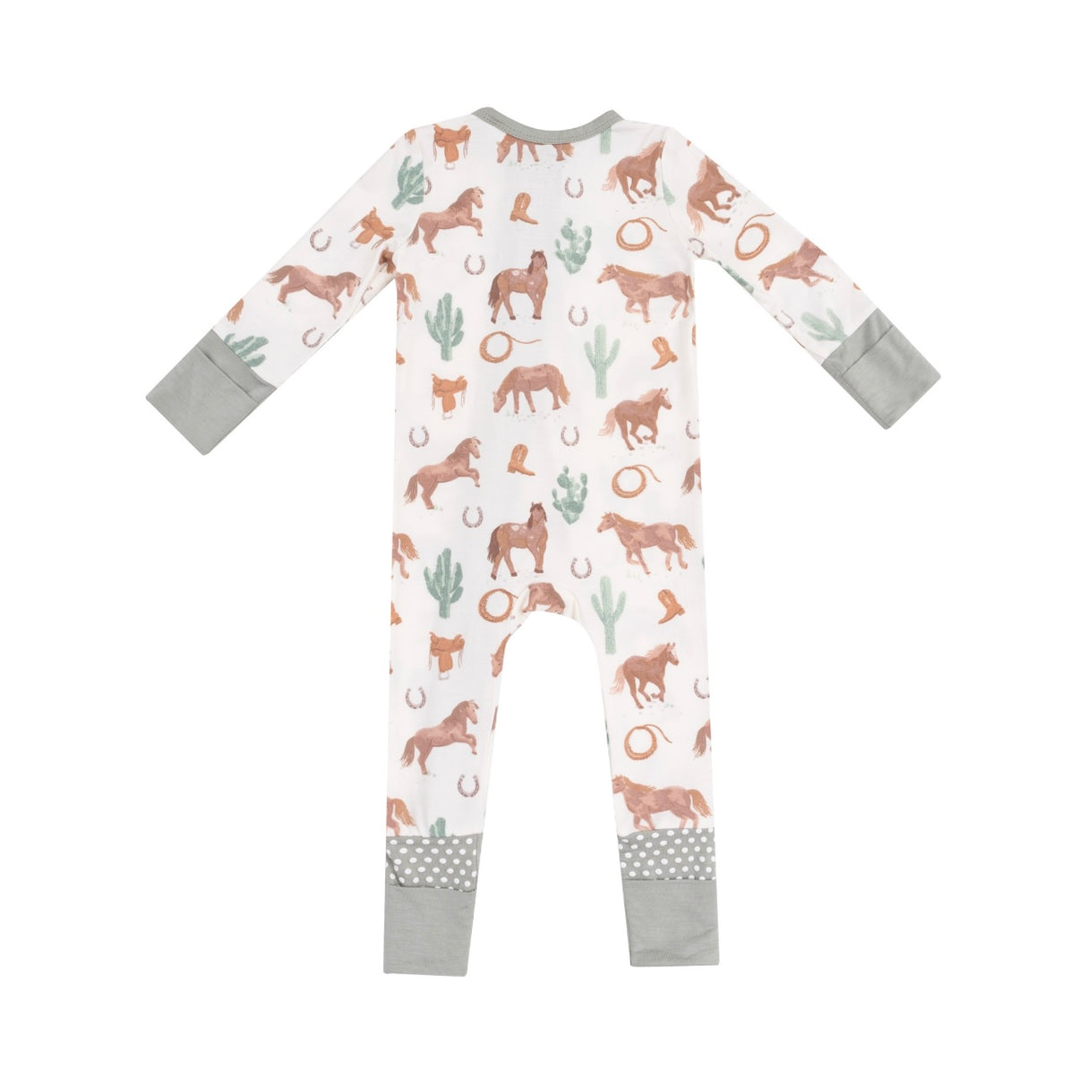 Western Horses 2-Way Zipper PJ’s