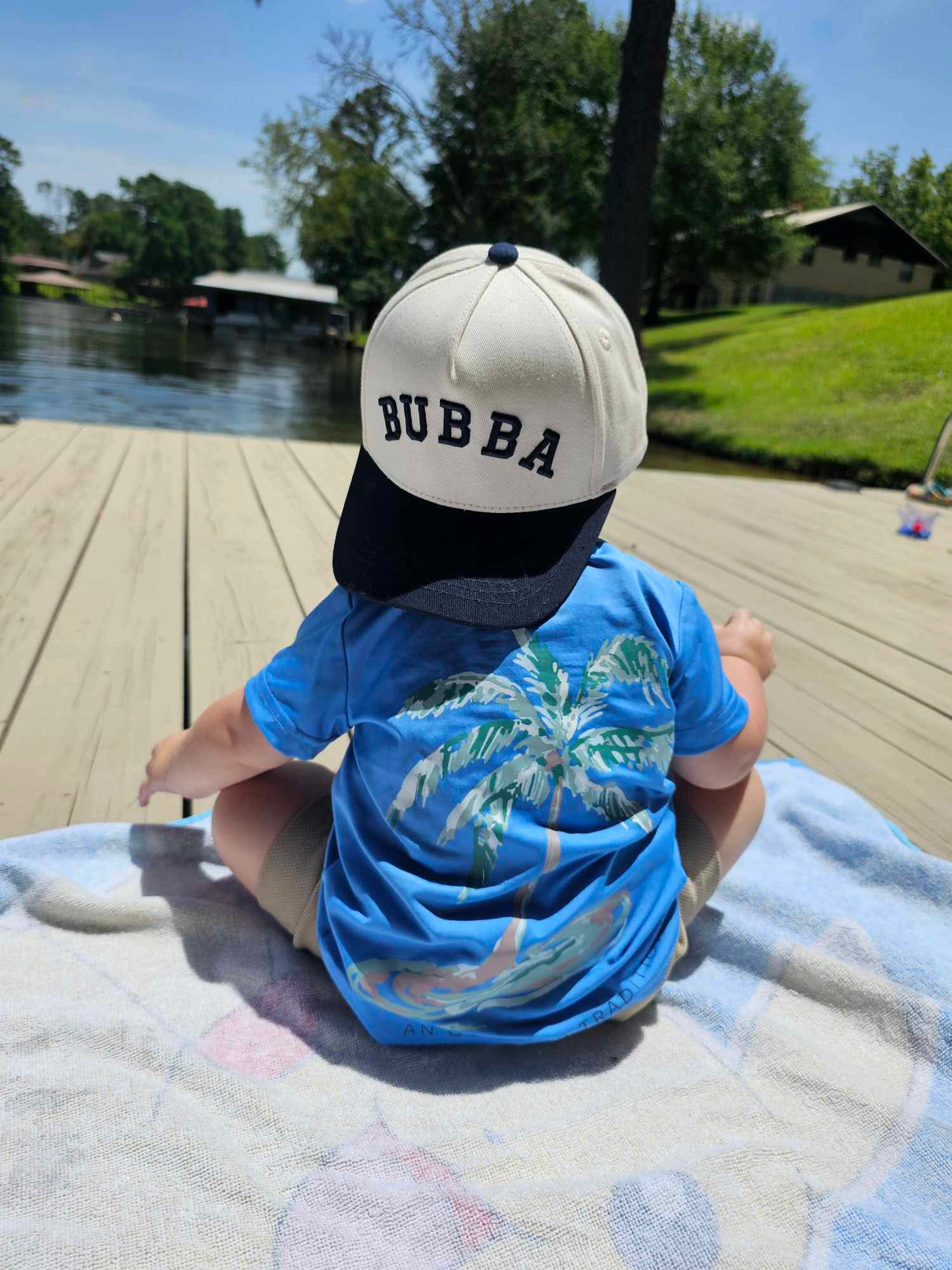Navy Blue 3D Bubba Hat
