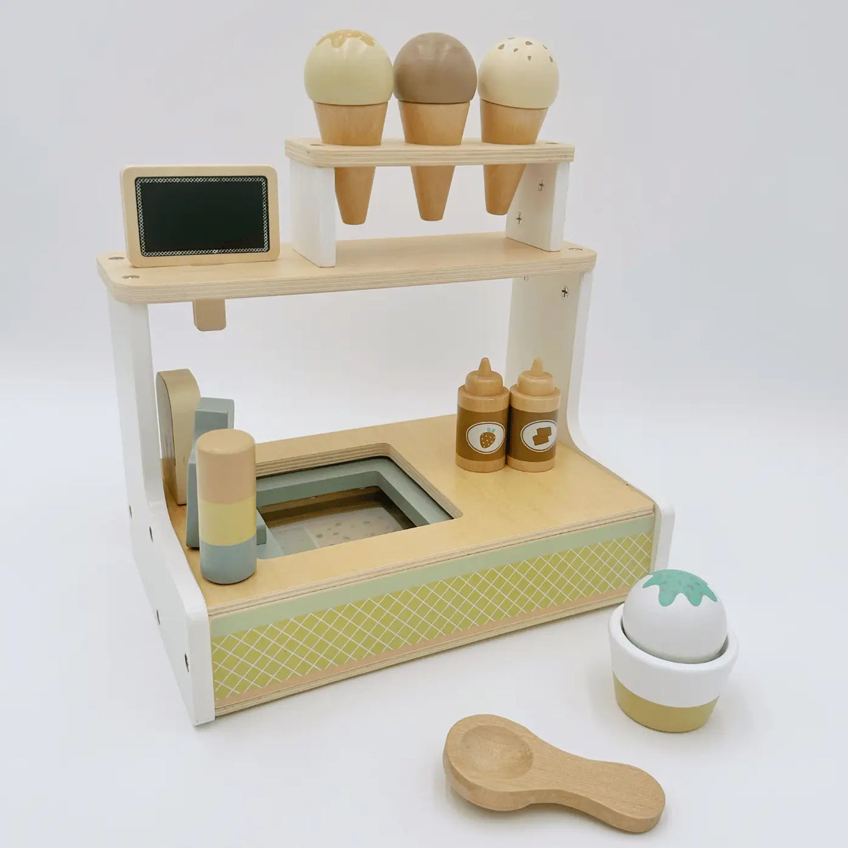 Ice Cream Shop Set - Wooden Montessori Toy