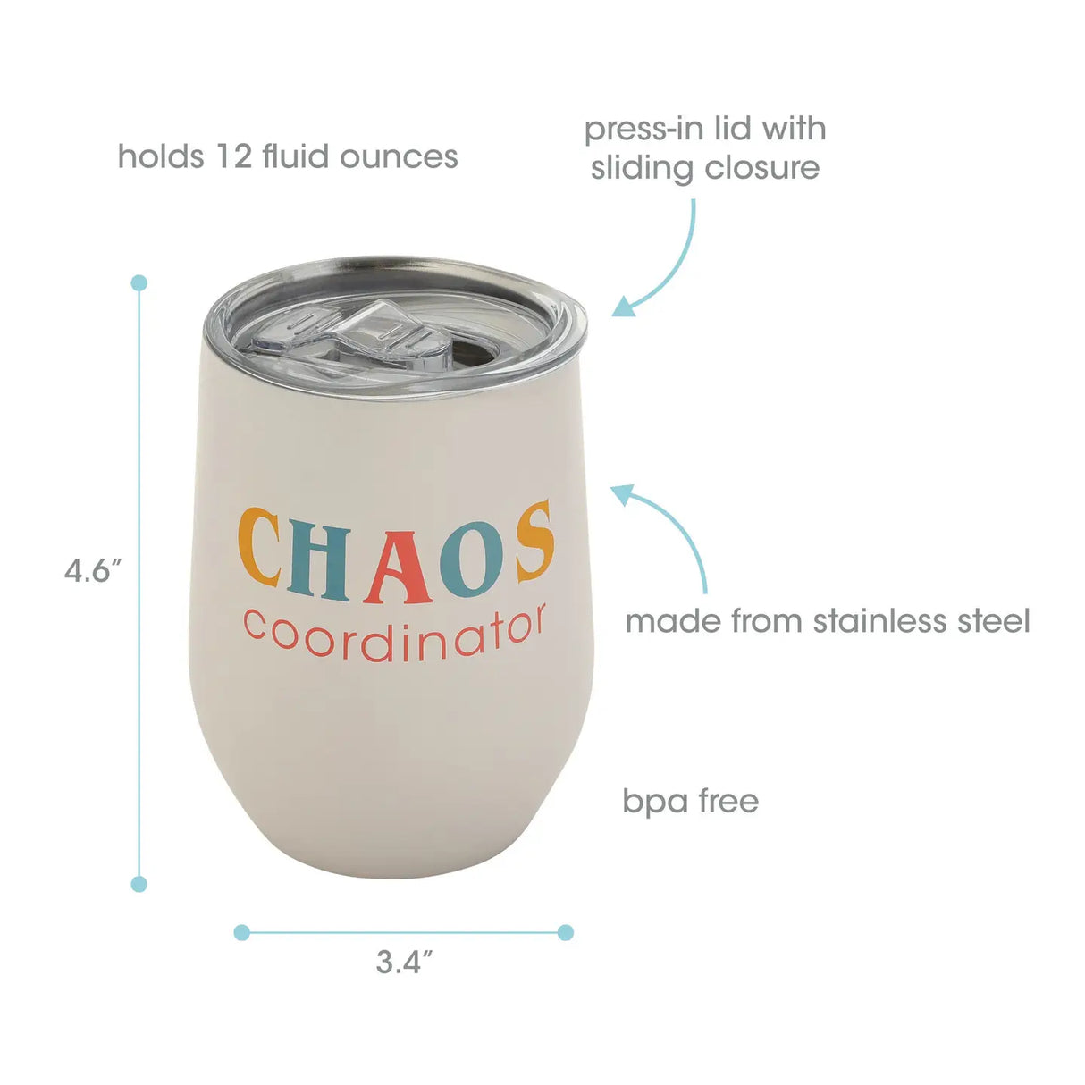 Chaos Coordinator Wine Tumbler