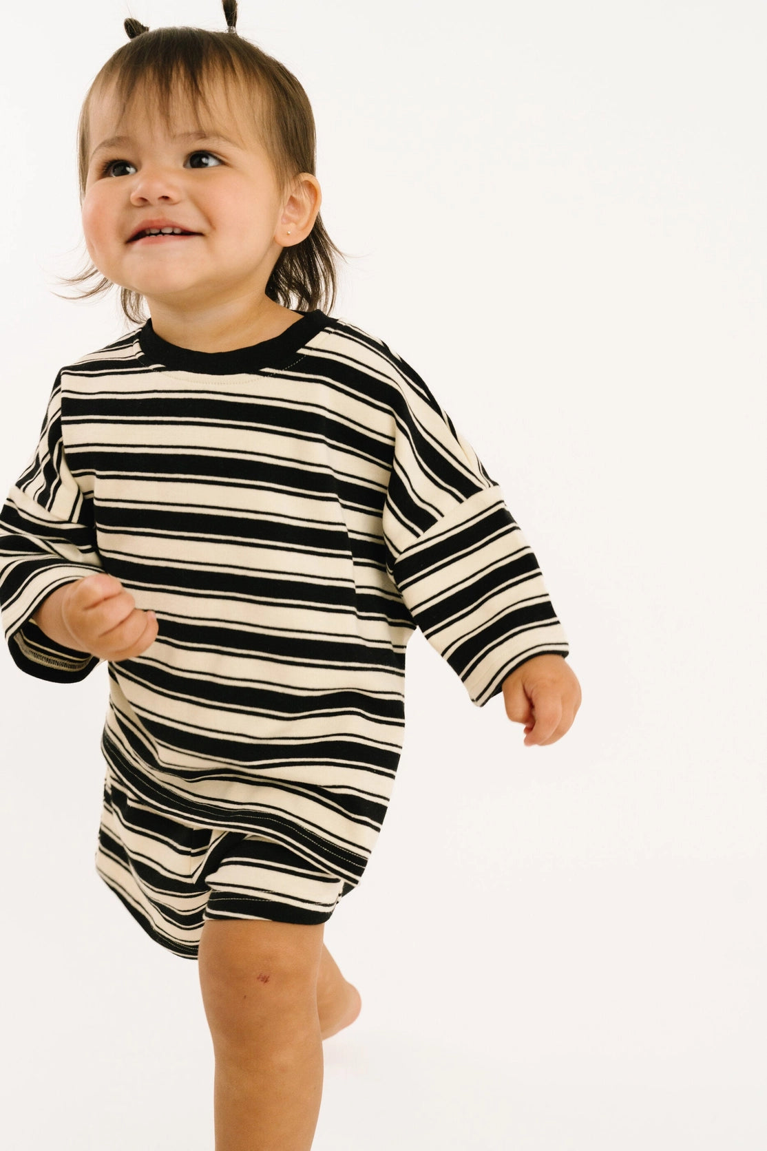 Midnight Stripe Slouchy Set