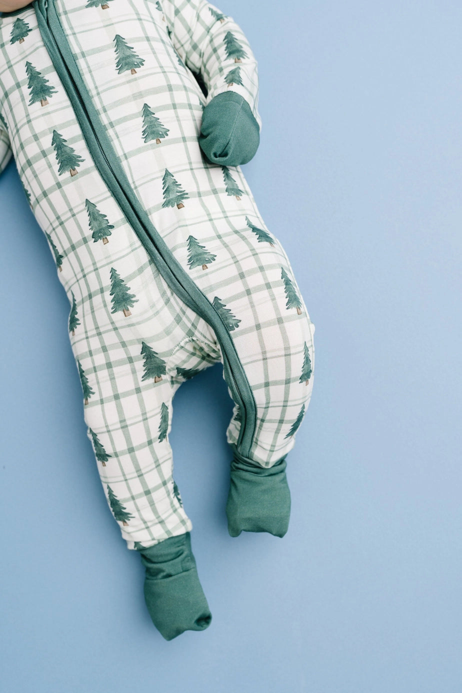 Plaid Tree Farm Bamboo Zipper PJ’s