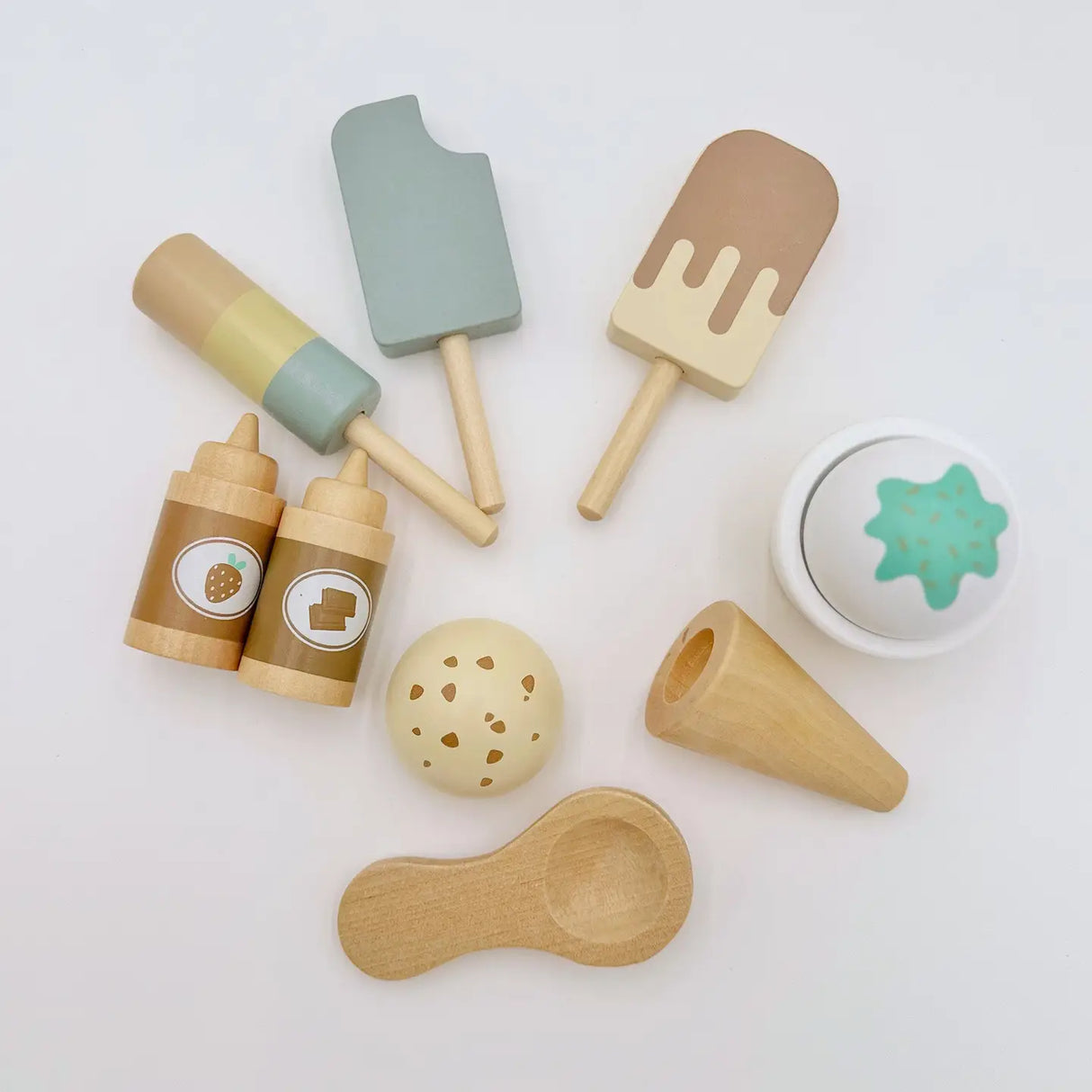 Ice Cream Shop Set - Wooden Montessori Toy