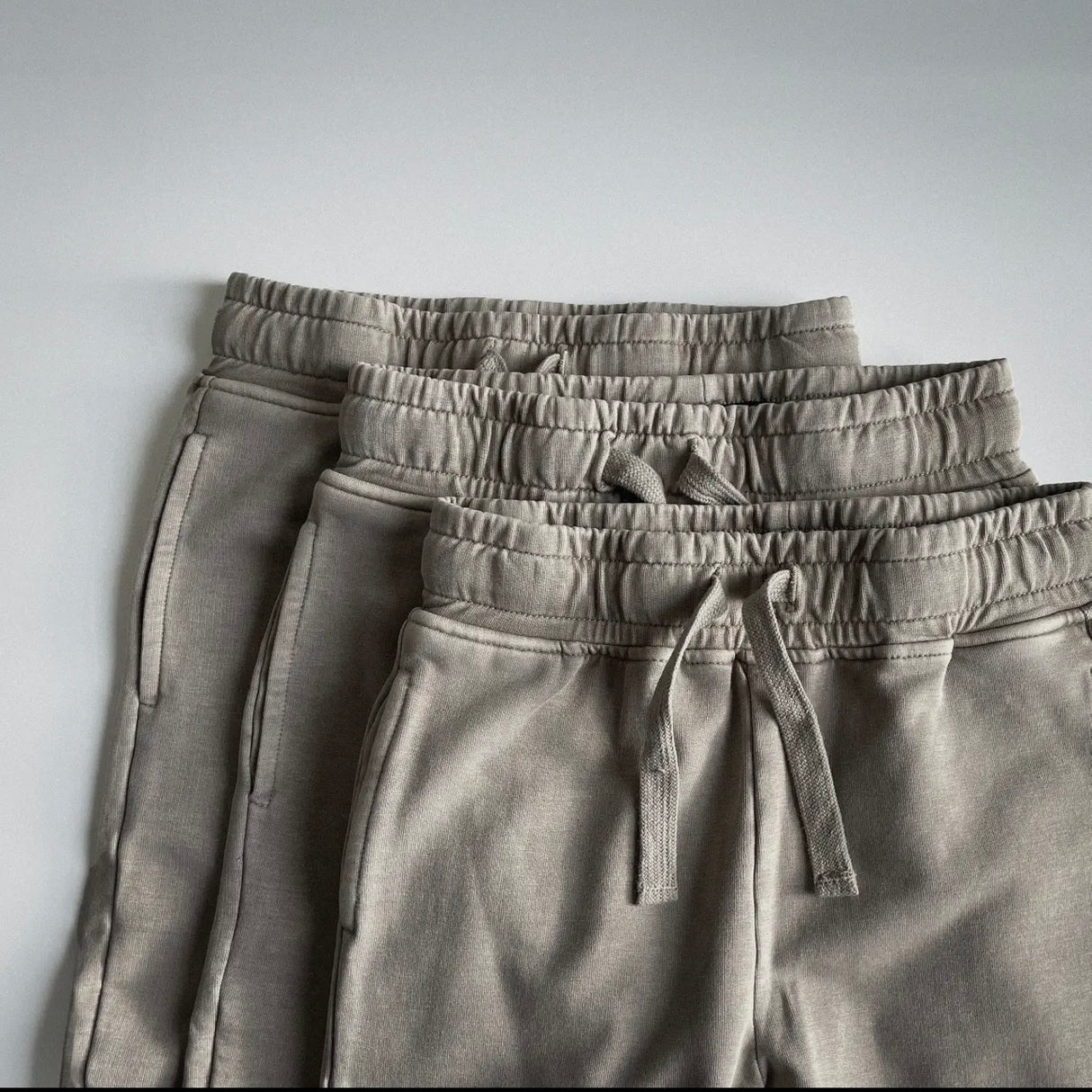 Tan Acid Washed Joggers