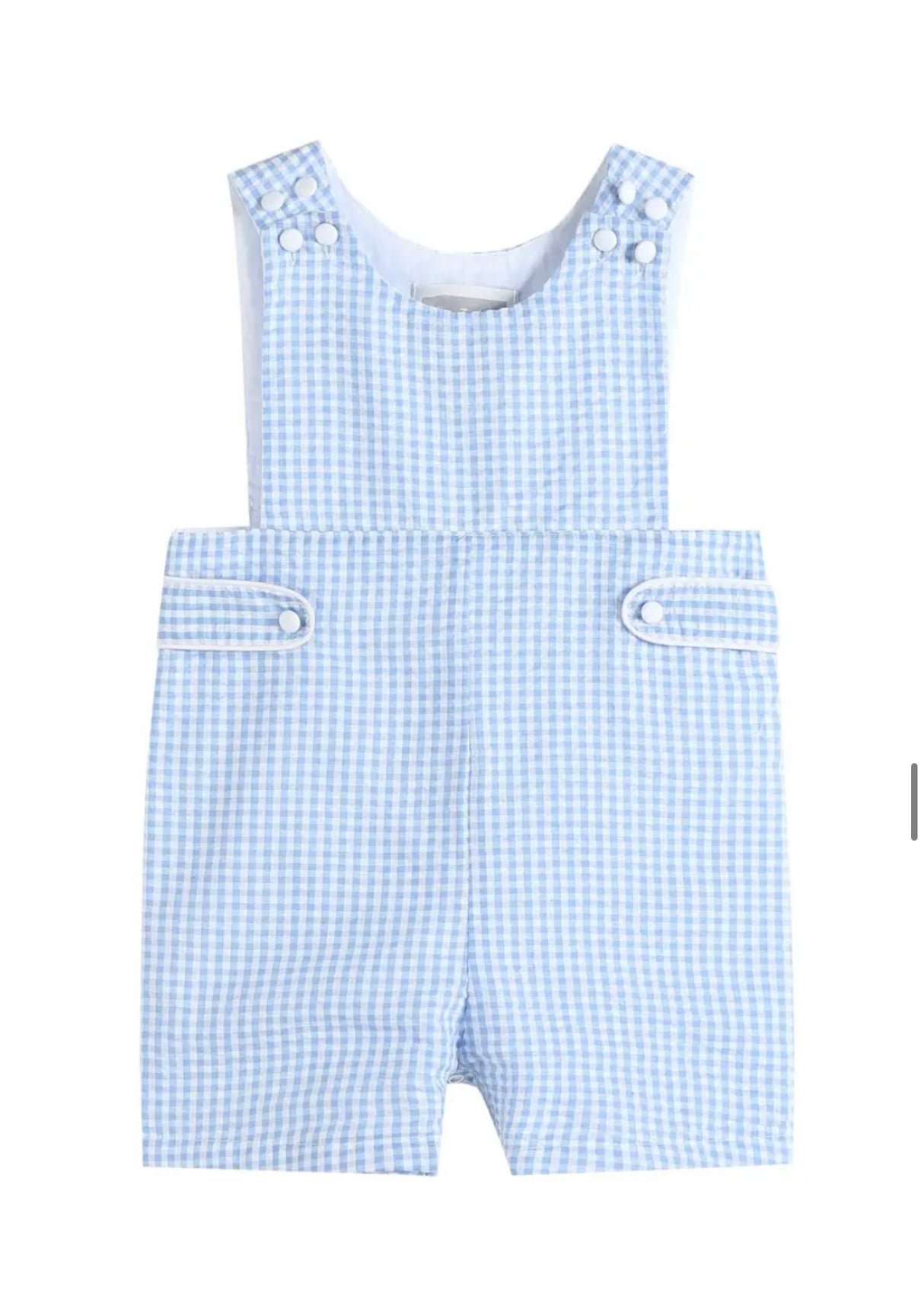 Light Blue Gingham Jon Jon