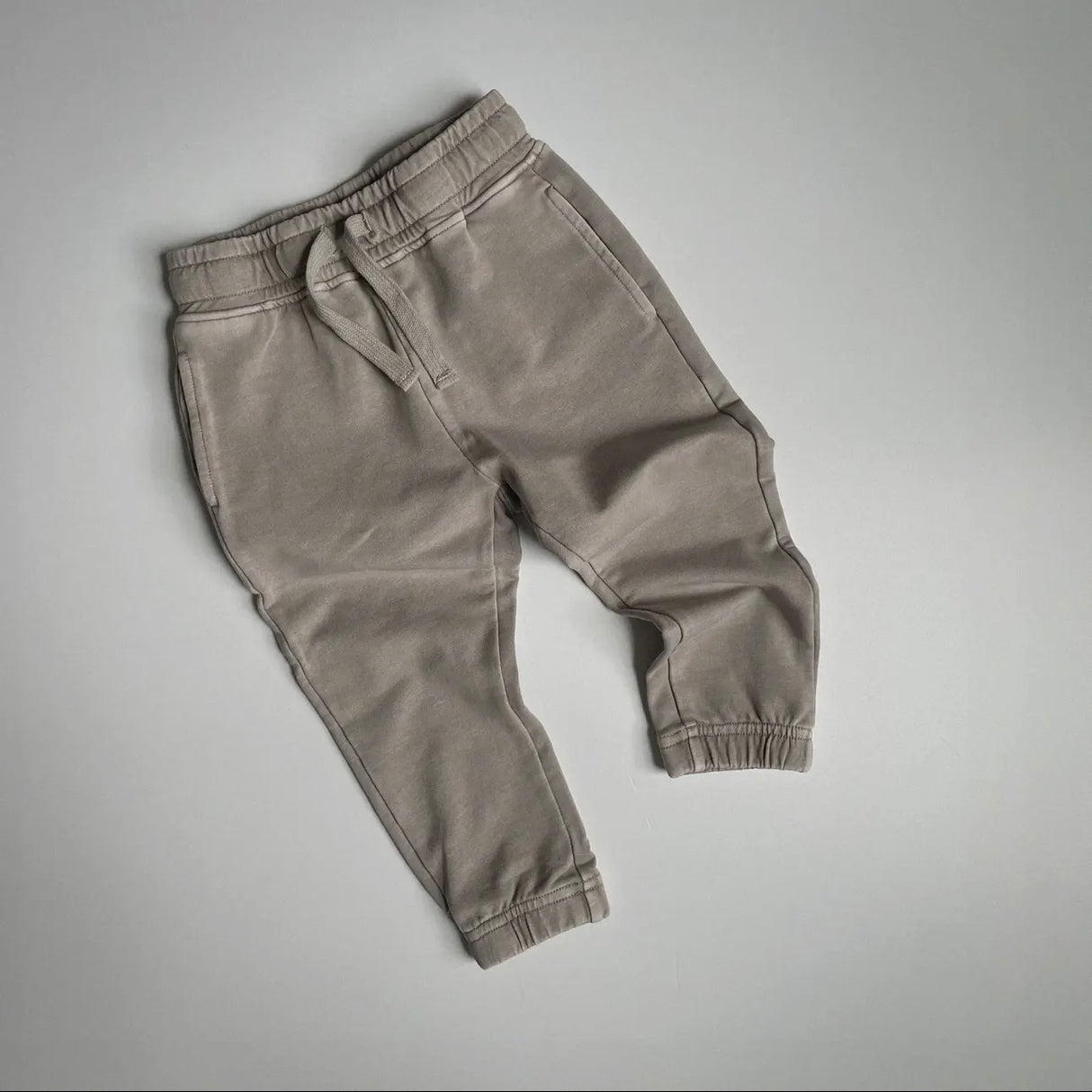 Tan Acid Washed Joggers