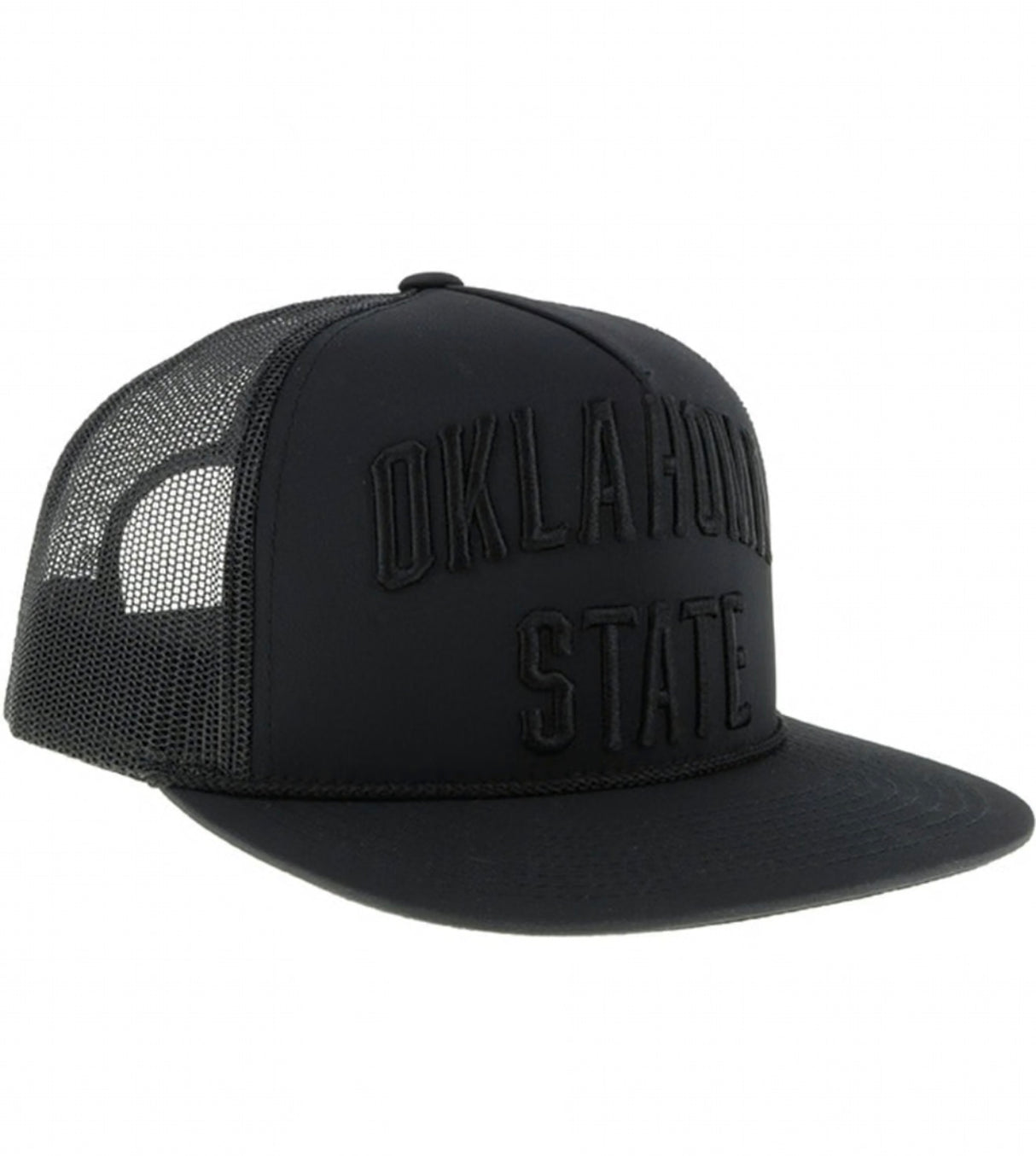 Hooey Oklahoma State 5 Panel Black Trucker