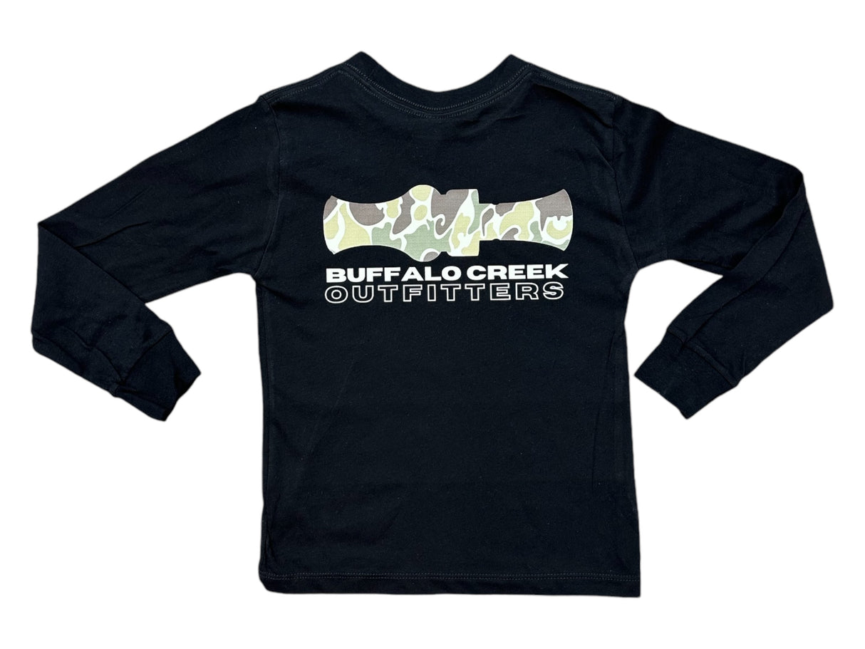 Retro Camo Duck Call Tee - Coyote Brown