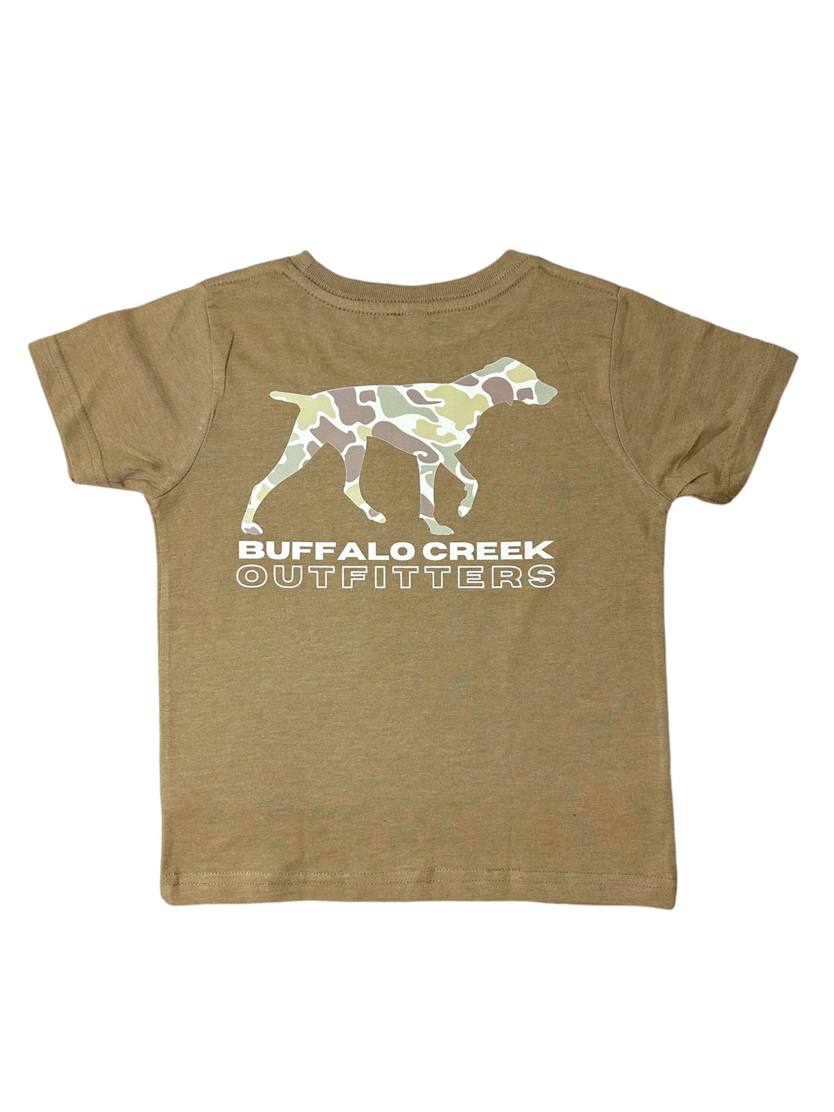 Retro Camo Bird Dog Tee - Coyote Brown