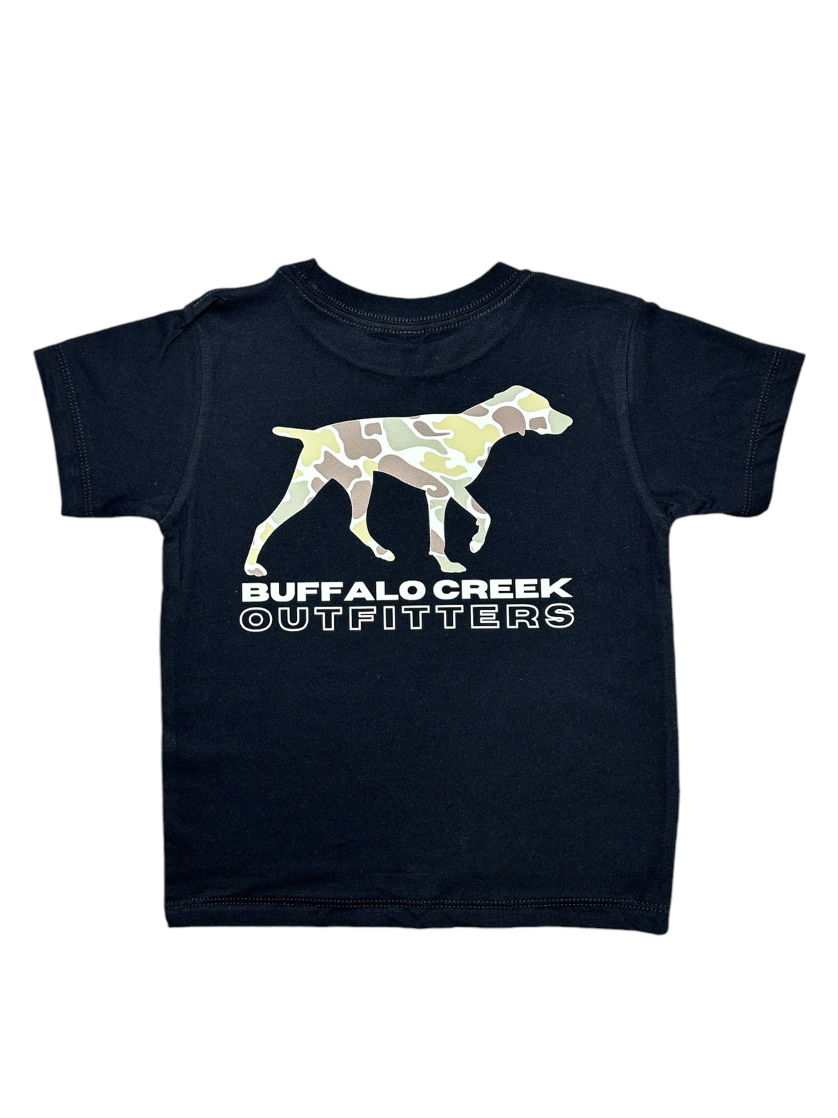 Retro Camo Bird Dog Tee - Black