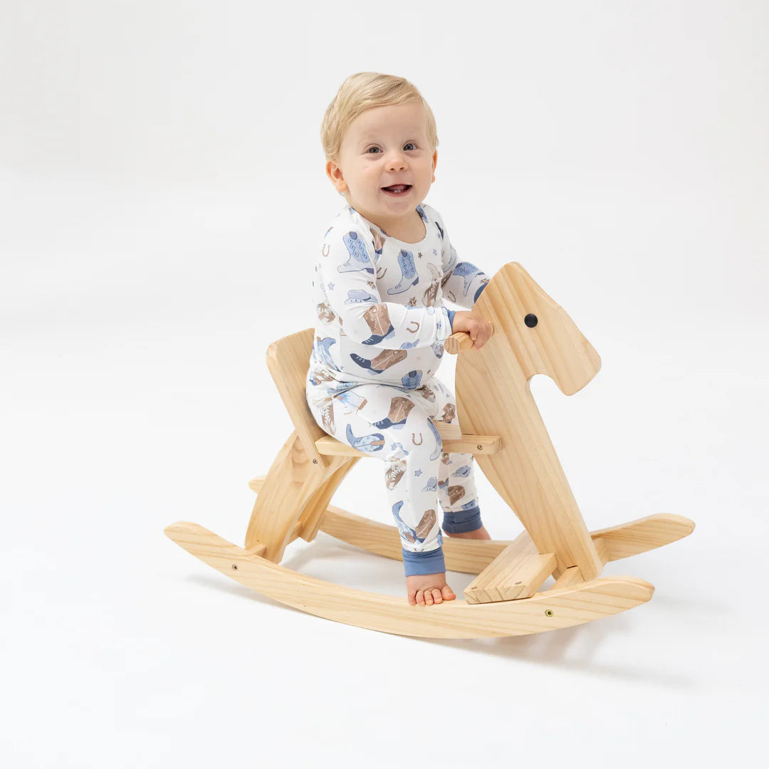 Baby Blue Cowboy Boots 2-Piece Set