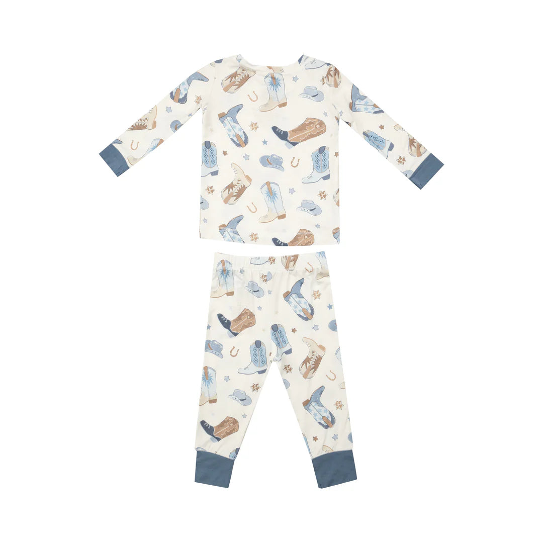 Baby Blue Cowboy Boots 2-Piece Set