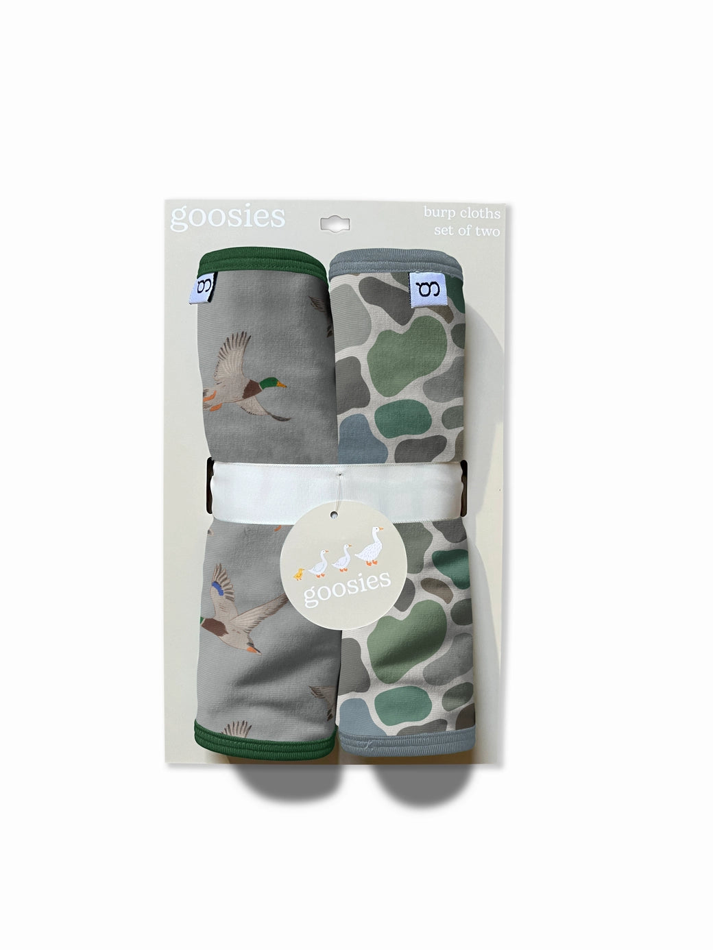 Retro Camo & Mallard Burp Cloth Set
