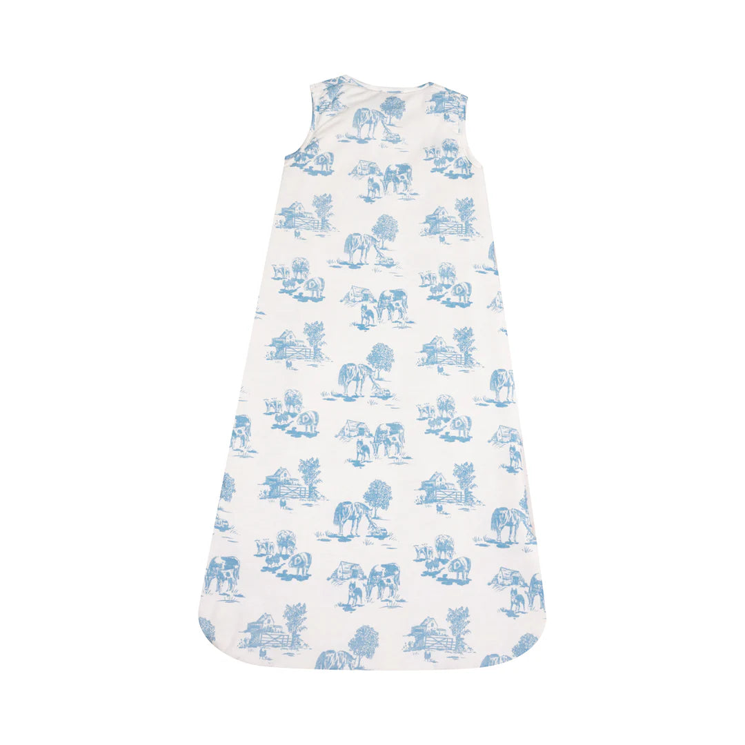 Blue Farm Toile Ribbed Bamboo Sleep Sack