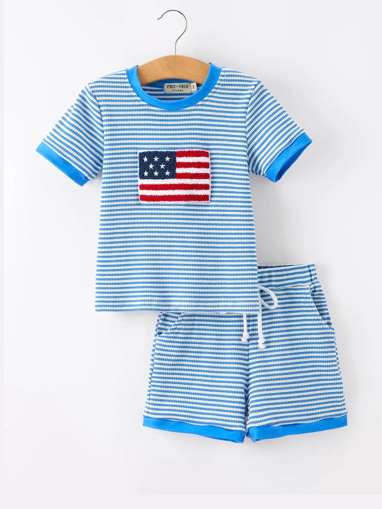 4th of July Flag Chenille Striped Set