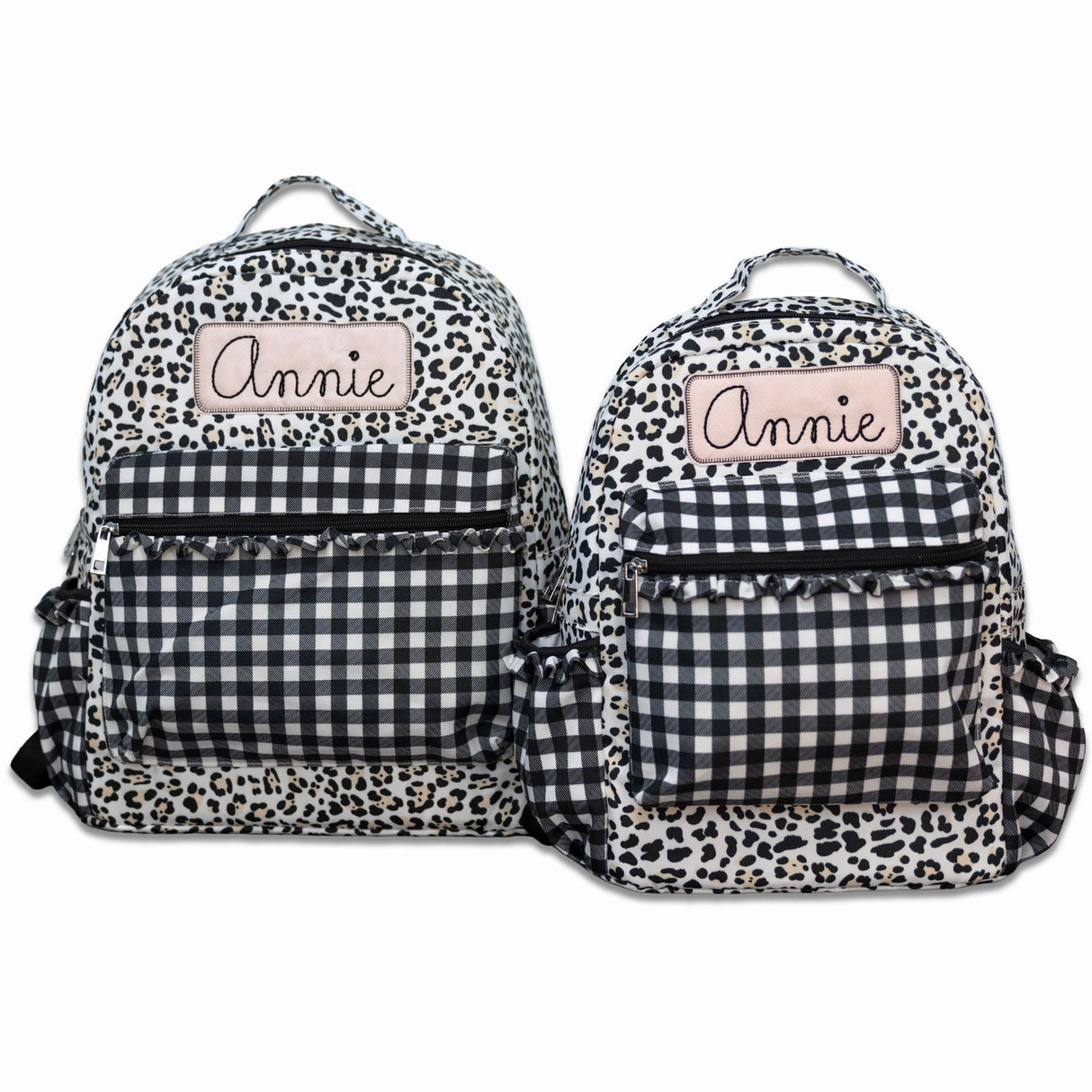 Leopard & Gingham Backpack - PREORDER