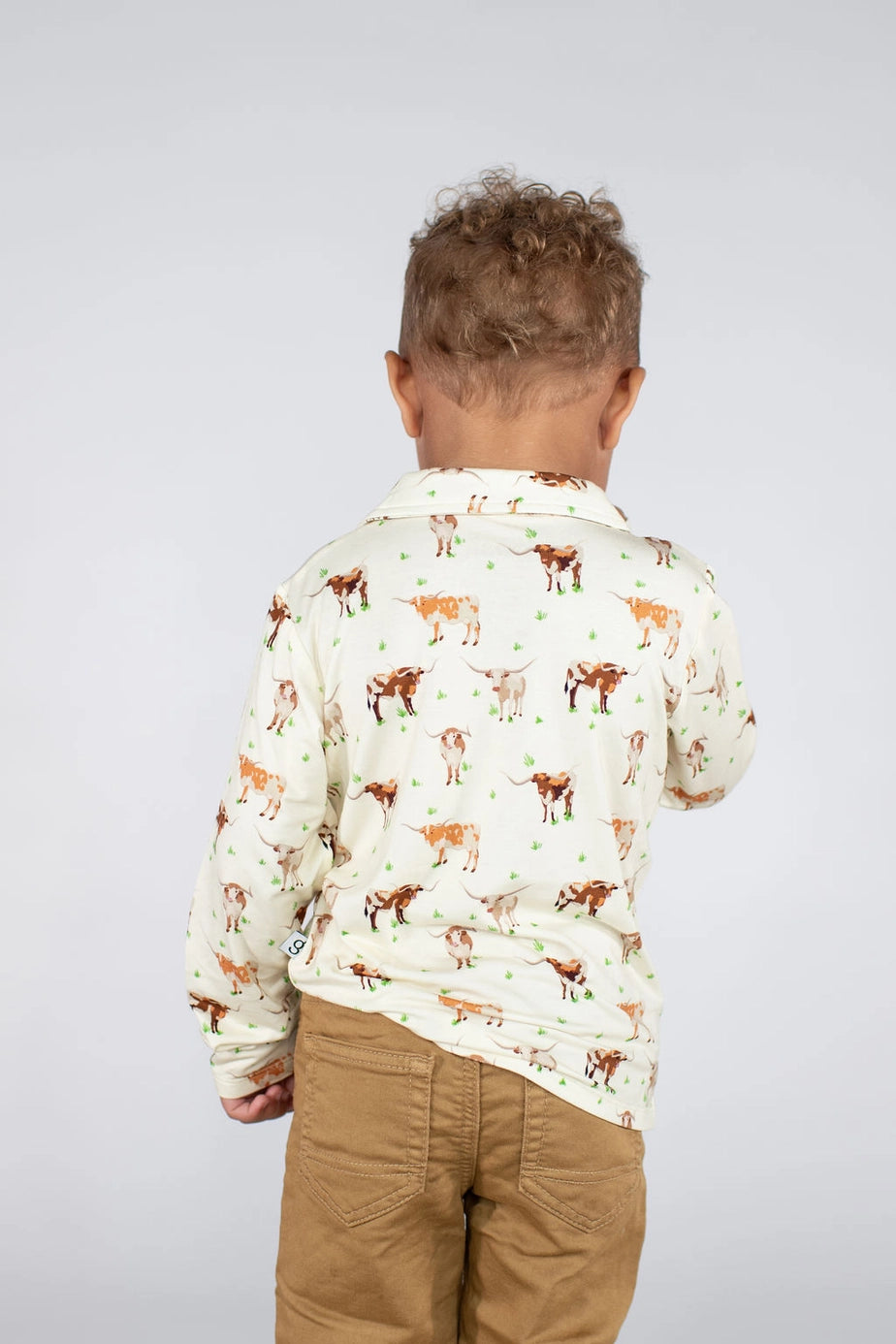 Longhorn Bamboo L/S Polo