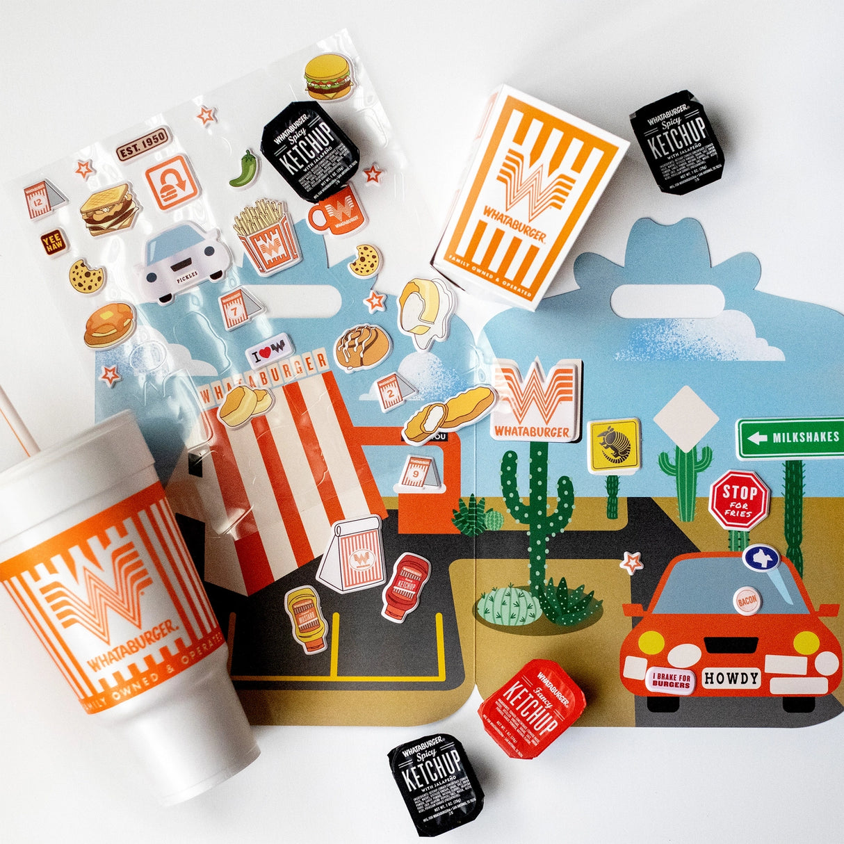 Whataburger Reusable Sticker Book
