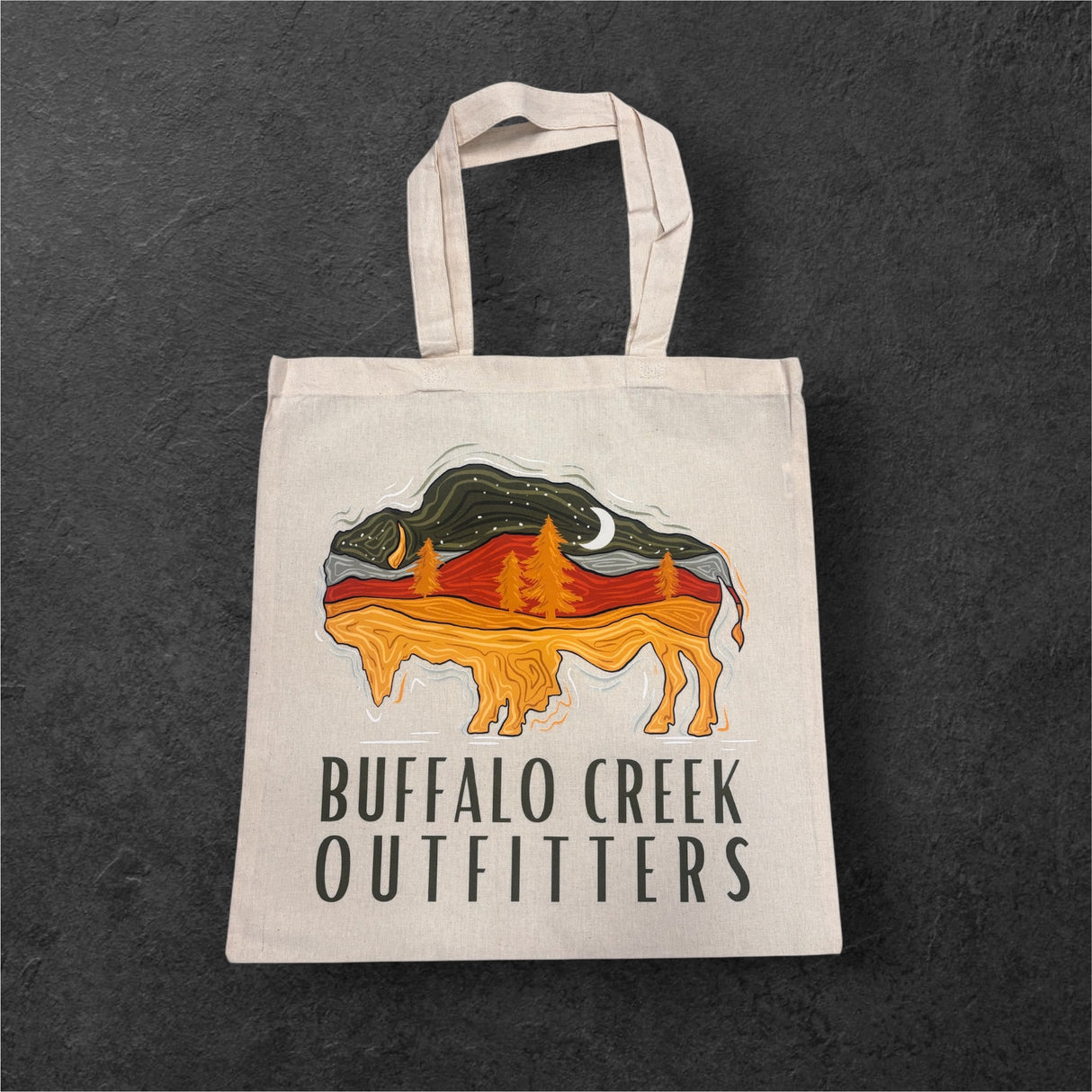 Buffalo Creek Canvas Tote Bag