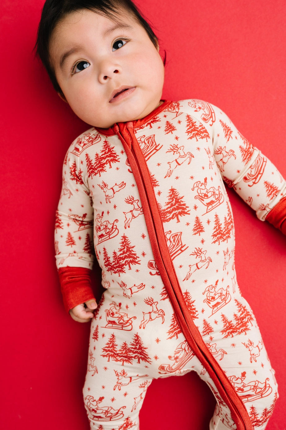 Classic Claus Bamboo Zipper PJ’s