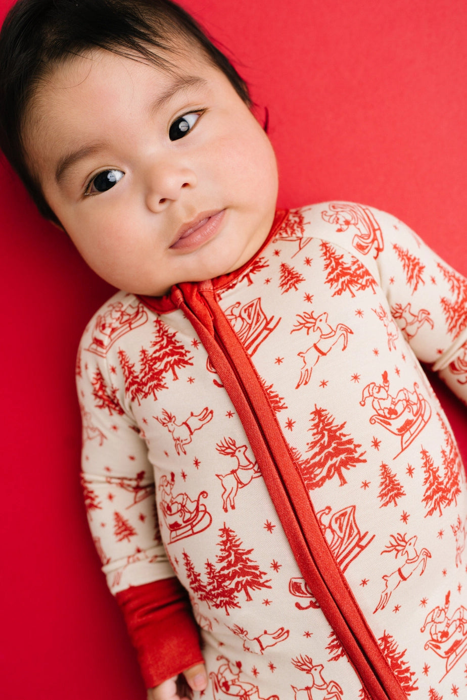 Classic Claus Bamboo Zipper PJ’s