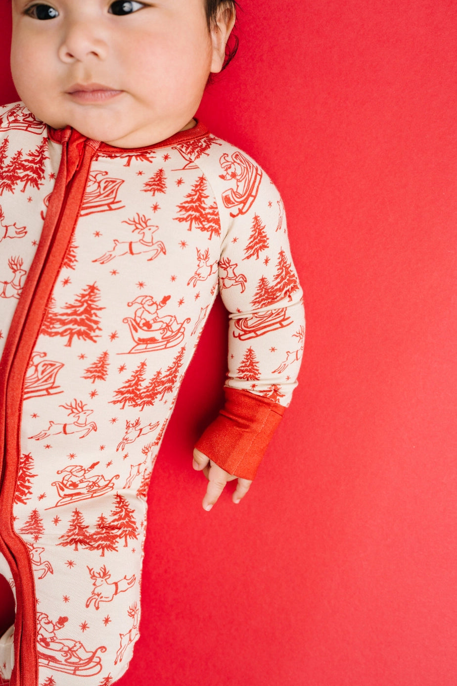 Classic Claus Bamboo Zipper PJ’s