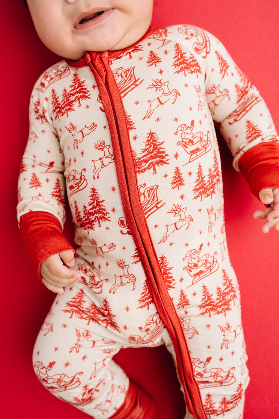 Classic Claus Bamboo Zipper PJ’s