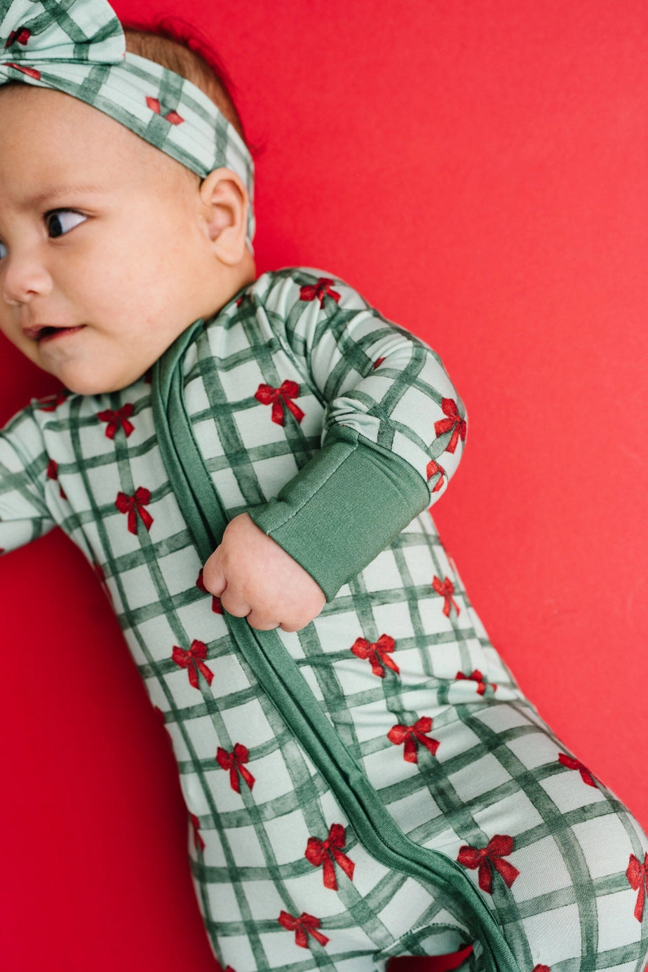 Gift Wrapped Bow Bamboo Zipper PJ