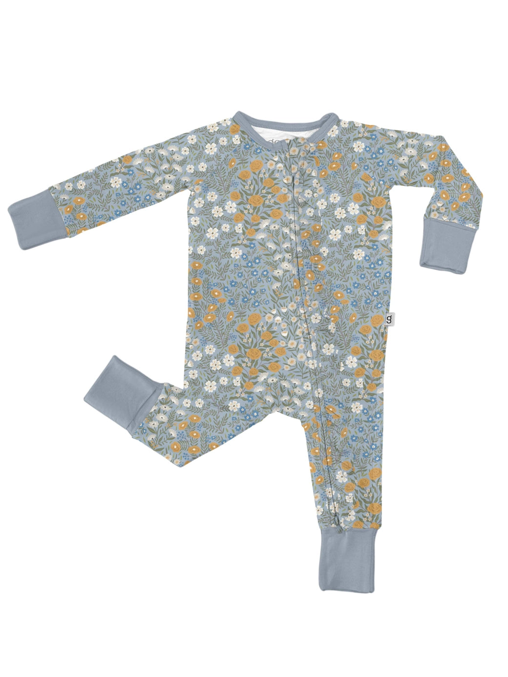 Blue Meadow Bamboo 2-Way Zipper PJ’s