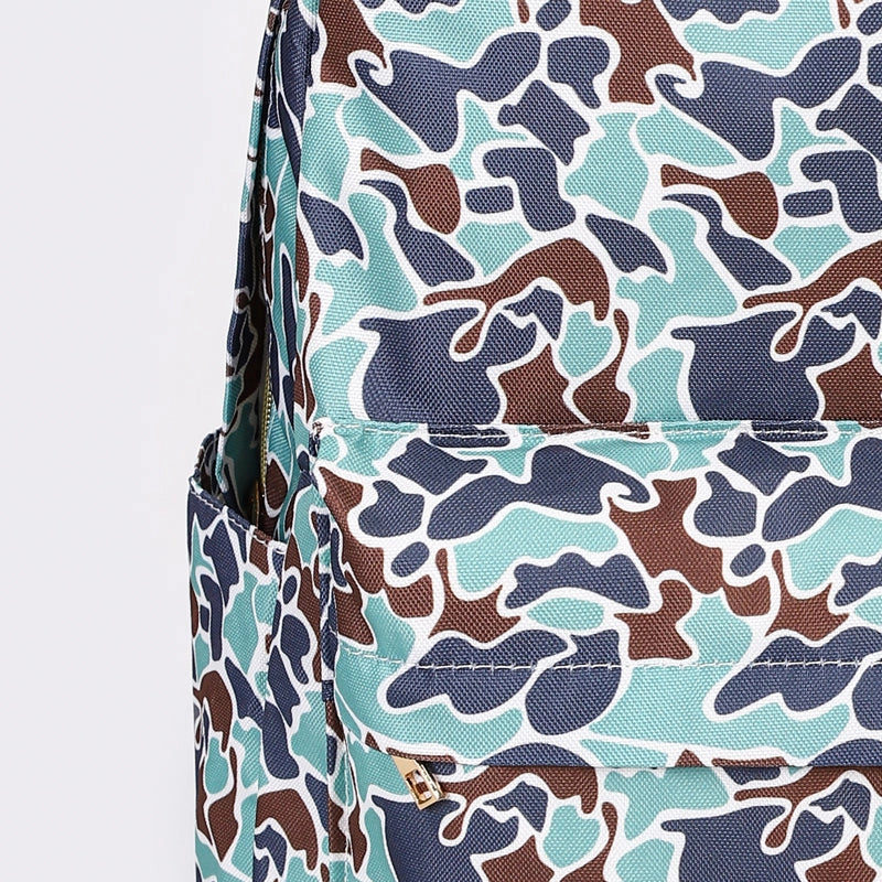 Blue & Green Camo Backpack
