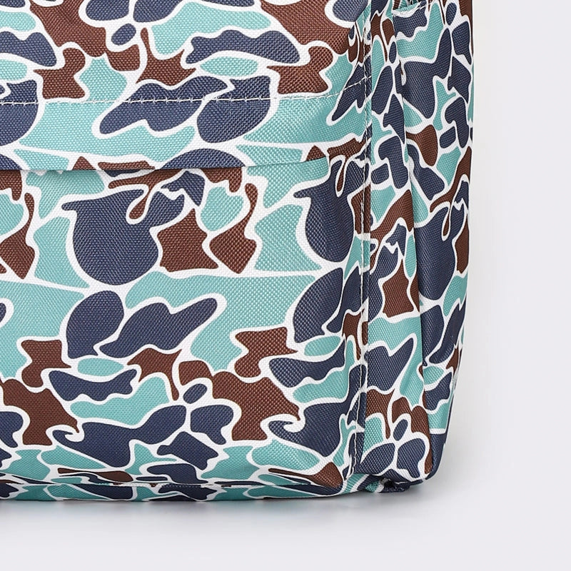 Blue & Green Camo Backpack