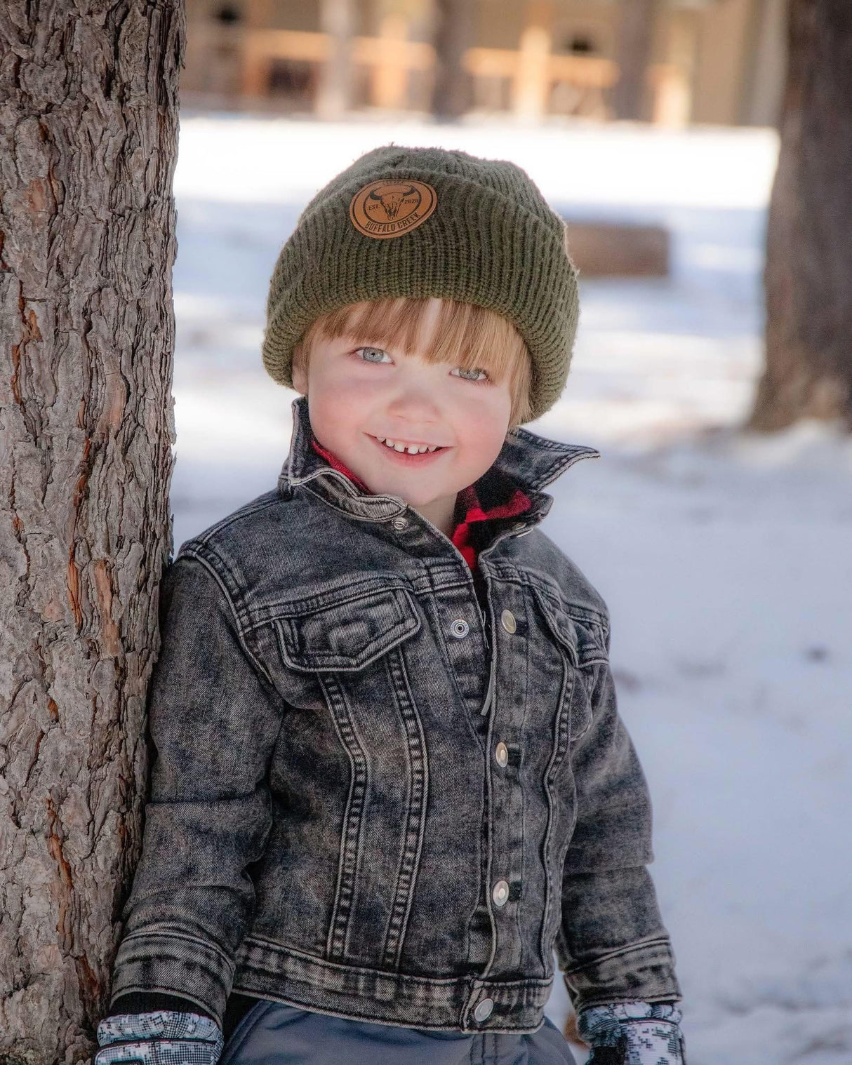 LBC Logo Green Beanie