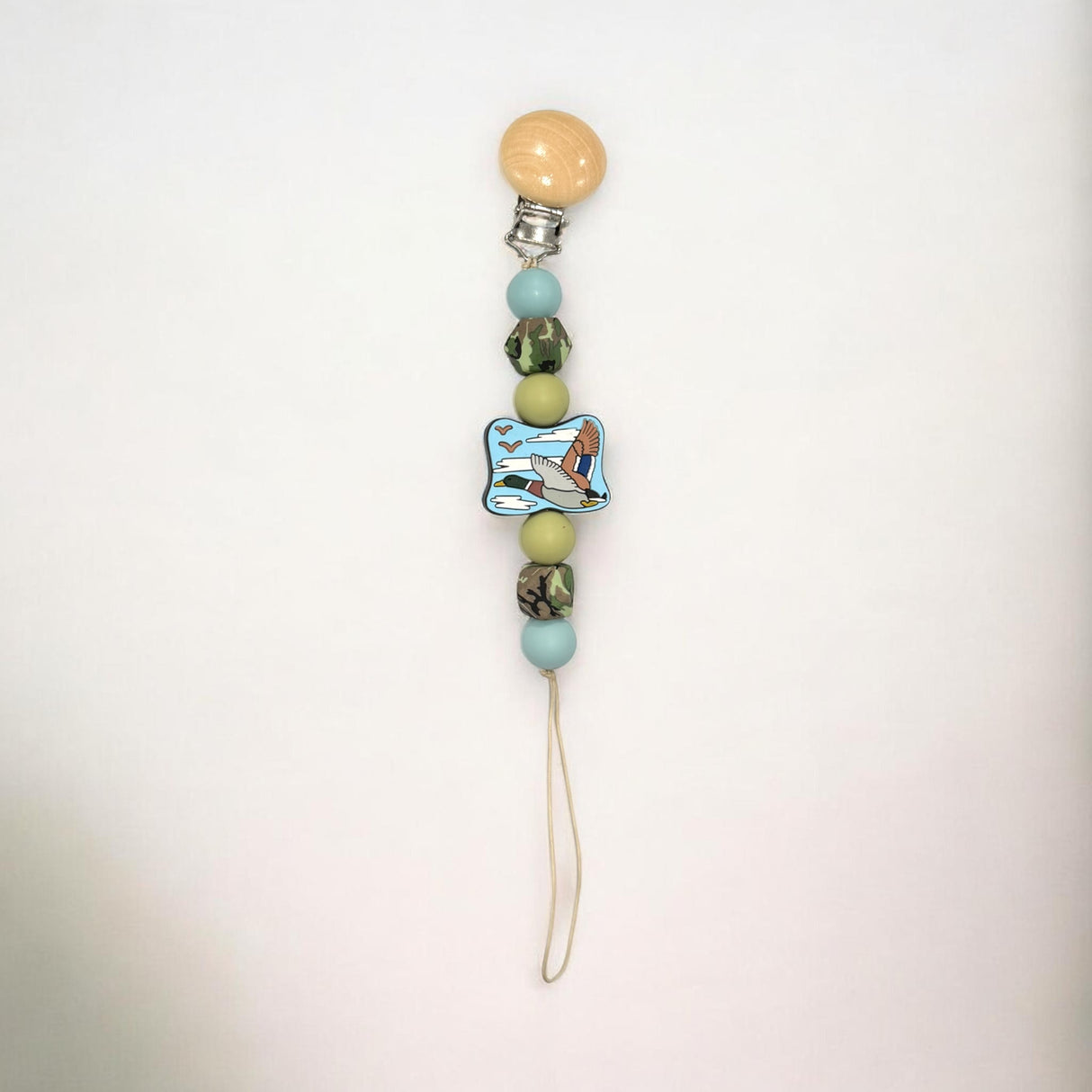 Mallard Sky Paci Clip