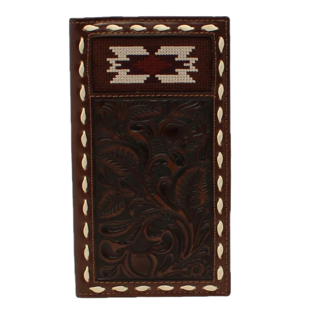 Rodeo Southwestern Buck Lace Chocolate Wallet