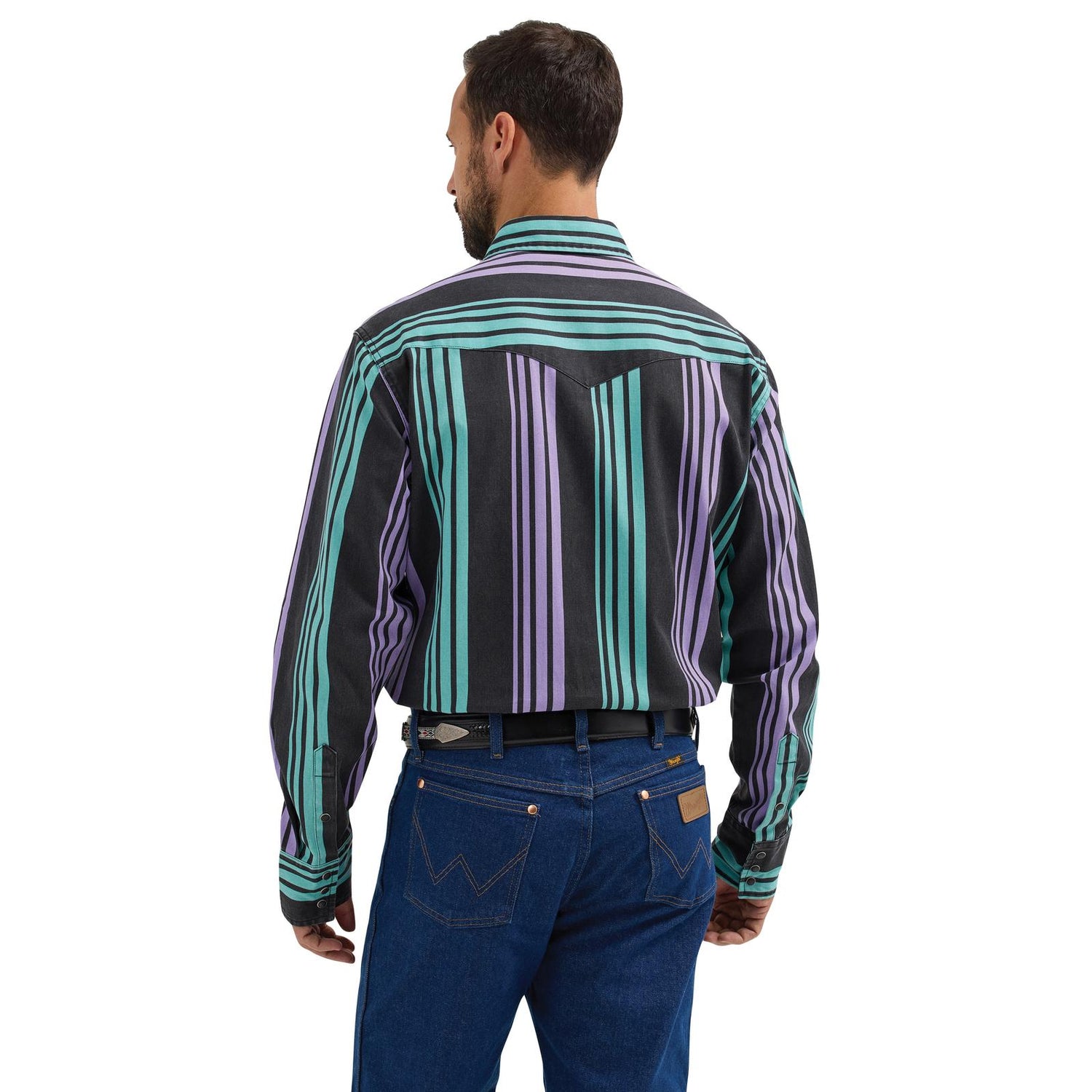 Vintage Purple/Turquoise/Black Pearl Snap