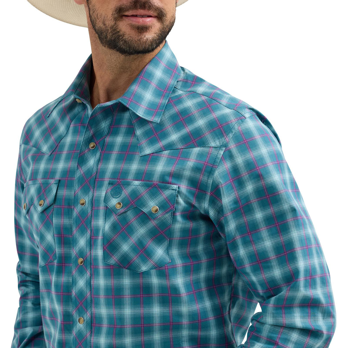 Wrangler Retro Long Sleeve Turquoise